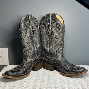 Corral Distressed Snake Inlay Boots